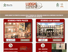 Tablet Screenshot of luoghicomuni.org